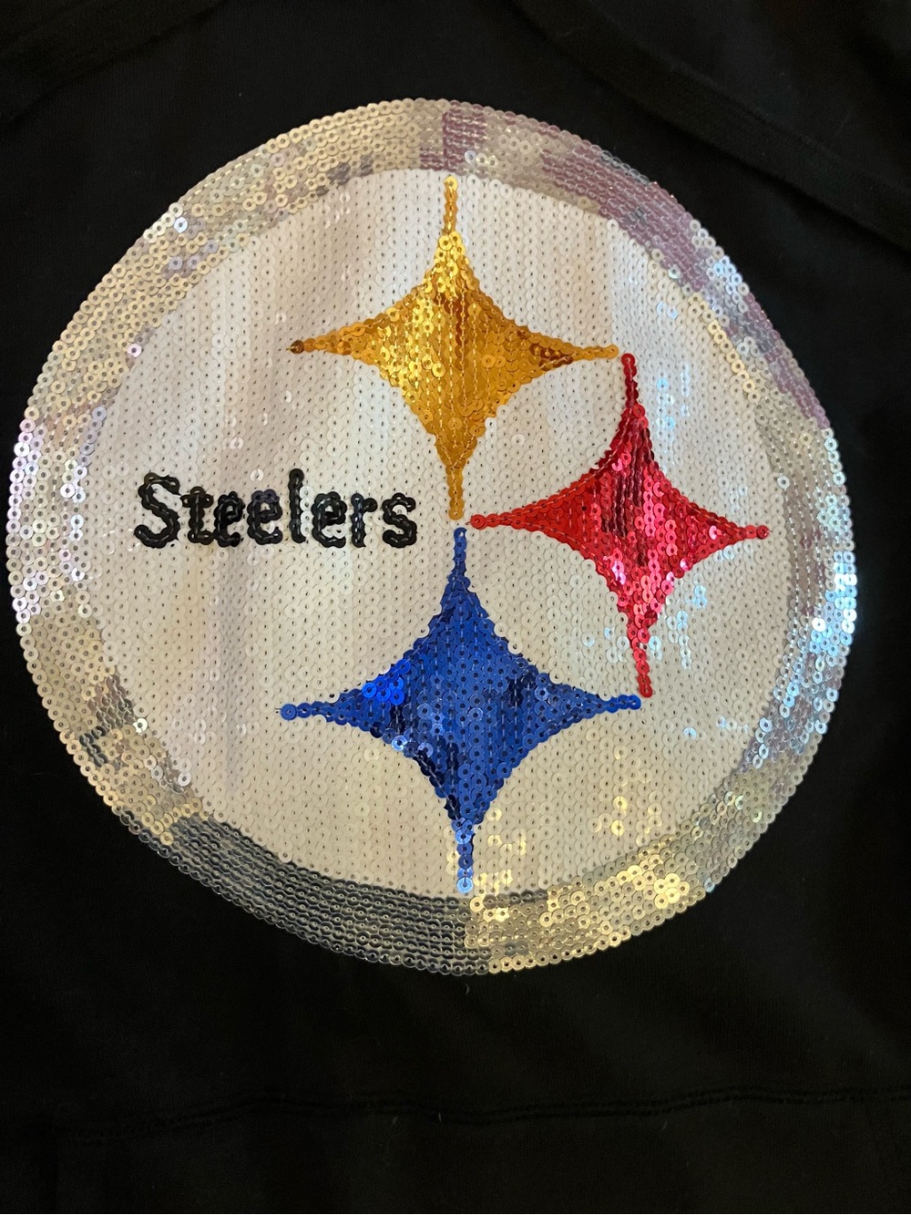 Victoria's Secret Sequin Steelers Patch - Gold, Red, Blue